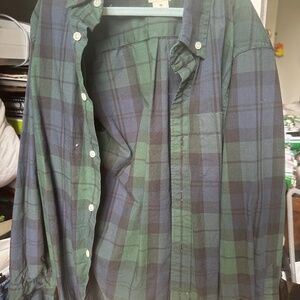 Boy plaid button down